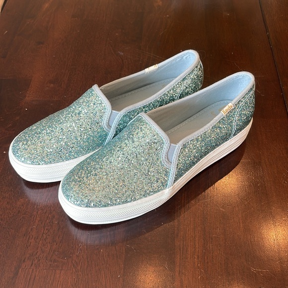 NWOT keds for Kate Spade Double Decker Glitter Slip On Sneaker 6.5 - Picture 2 of 8